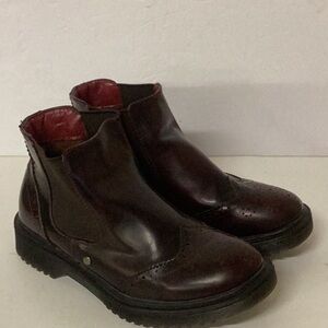 Electric Karma burgundy ankle boot